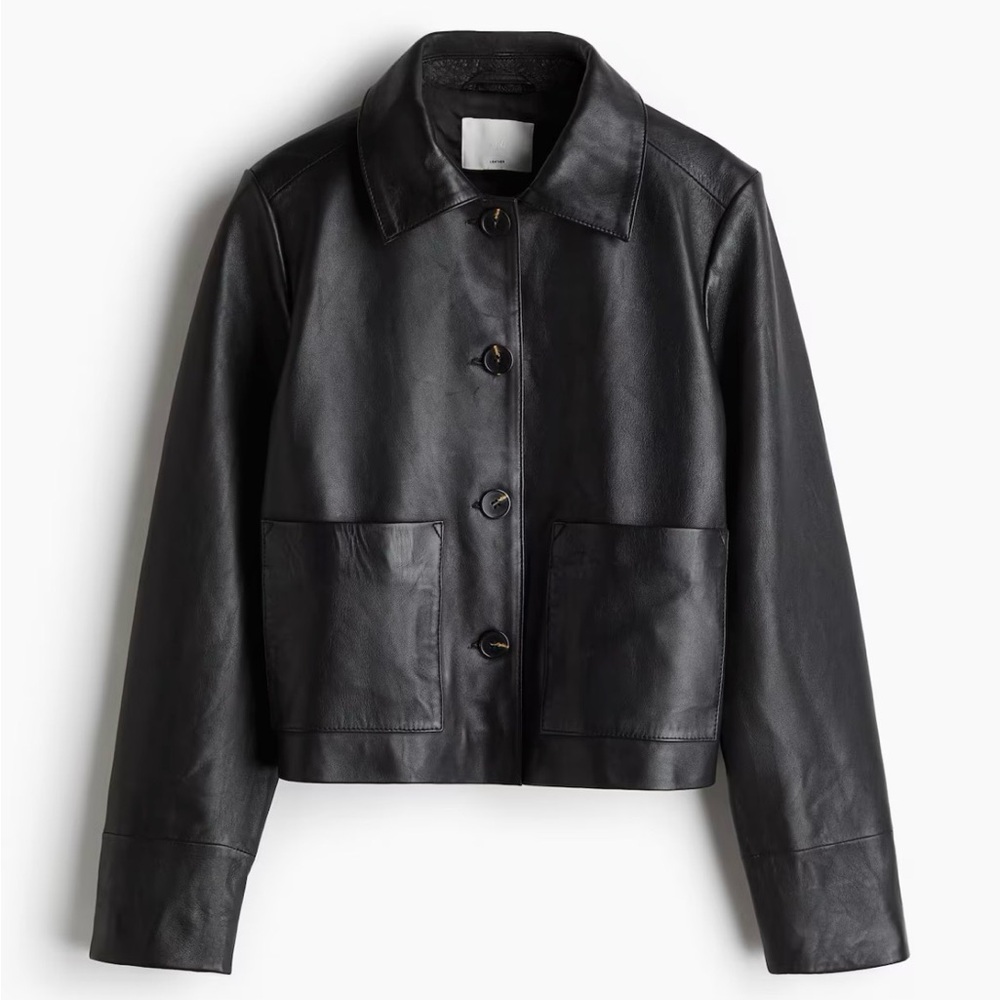 NWT H&M Premium Selection Leather Jacket